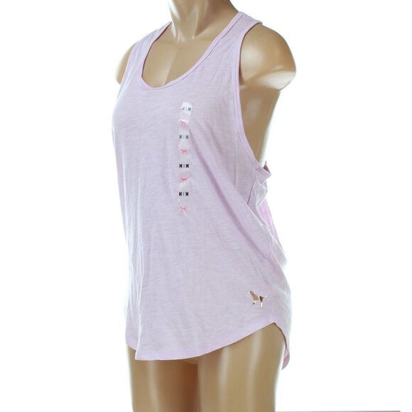 Pink Victoria's Secret Twist Back Tank Top NWT - Picture 2 of 9